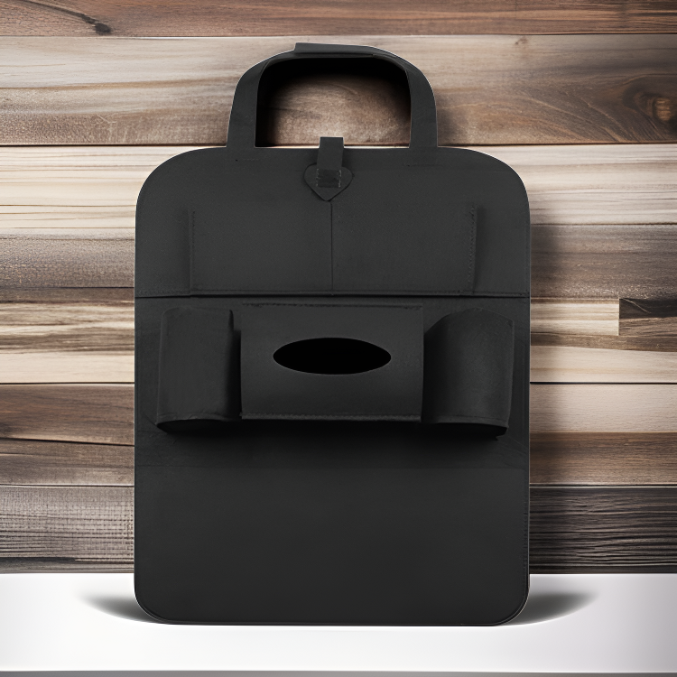 車内シートバック収納 フェルト素材 多機能収納バッグ