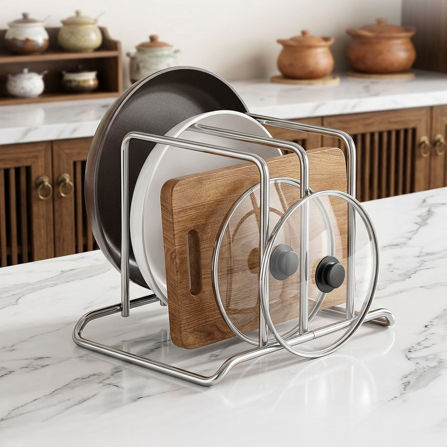 ที่วางฝาหม้อสแตนเลส