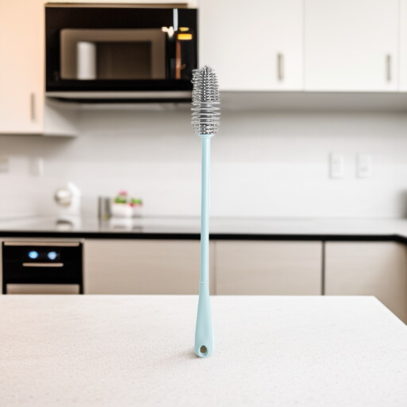 Brosse à tasse en silicone à long manche