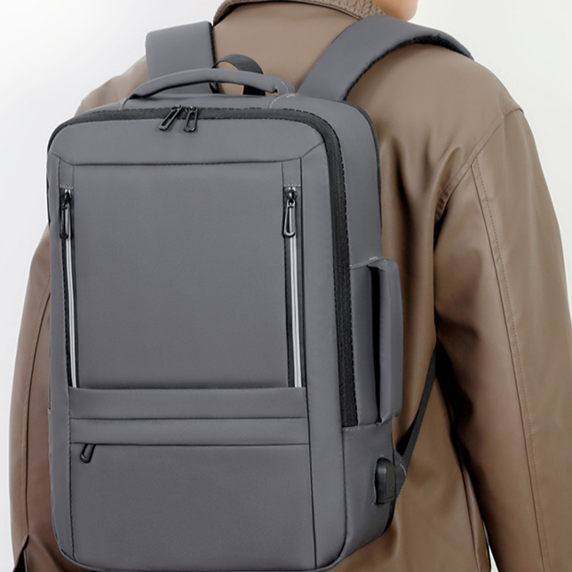 男士多功能擴容商務背包