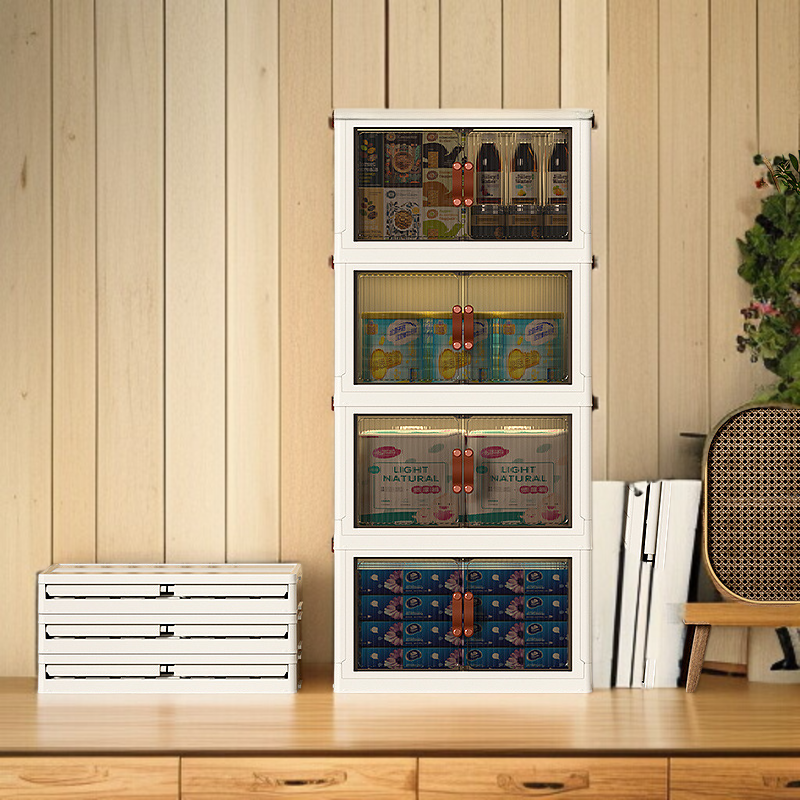 가정용 투명 플라스틱 수납함 옷장 수납함 접이식 수납장 옷 이불 장난감 수납함