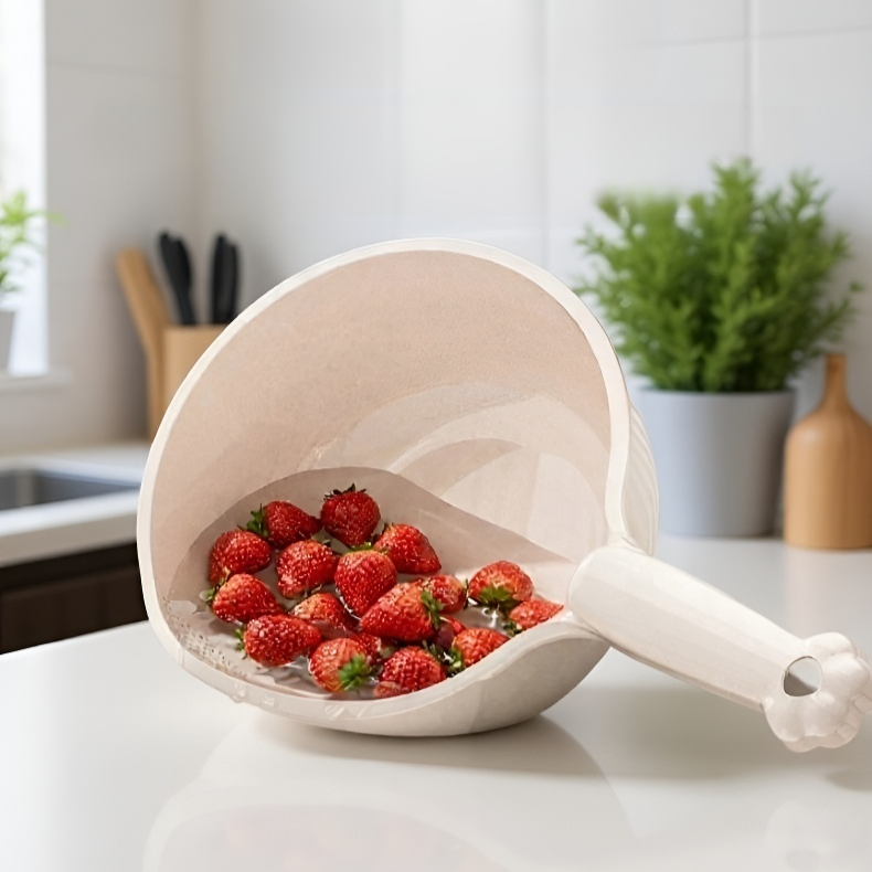 سلة تصريف للأرز والخضروات بمقبض