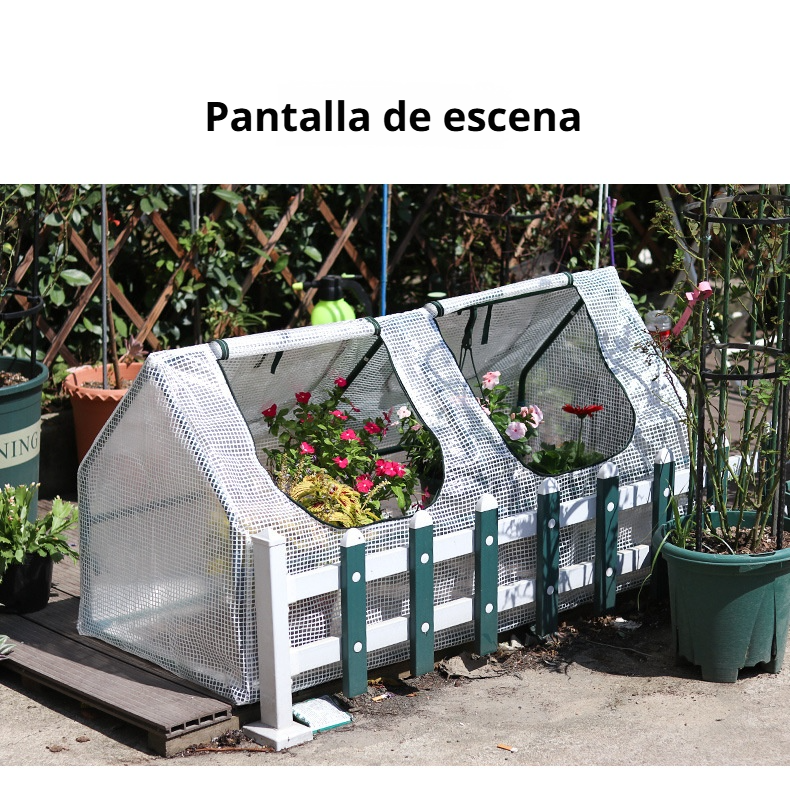 Invernadero doméstico a prueba de heladas para balcón, patio y jardín