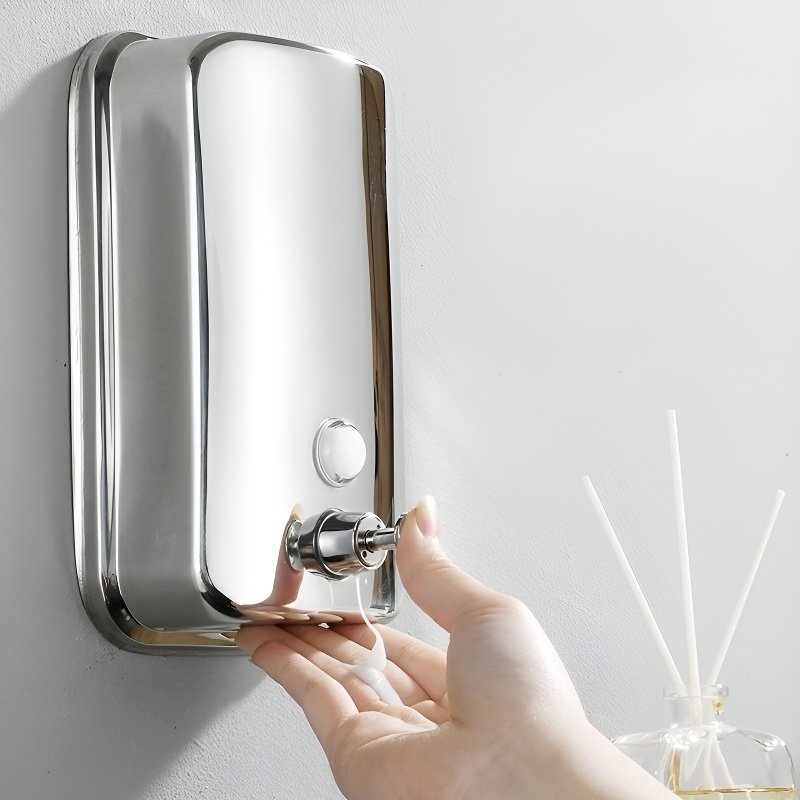 Dávkovač dezinfekce na ruce z nerezové oceli bez vrtání