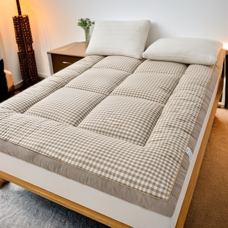 기숙사 학생 매트리스 두꺼운 진드기 방지 매트리스 이불 보호대 피부 친화 벨벳 학생 기숙사 요 접이식 침대 쿠션