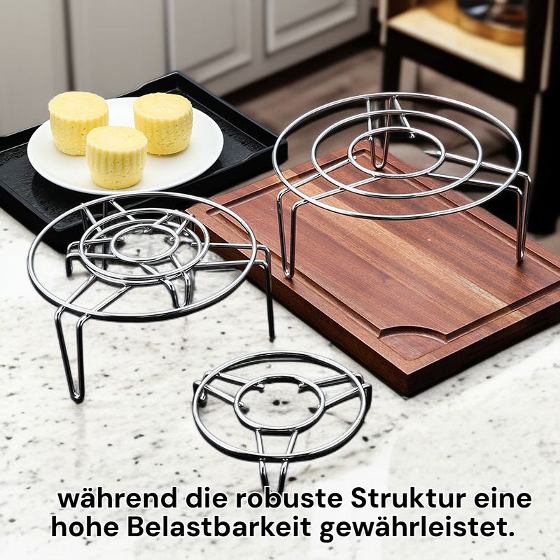 Edelstahl-Dampfgitter mit Füßen, wasserdicht & isoliert