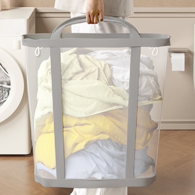 折り畳みランドリーバスケット収納