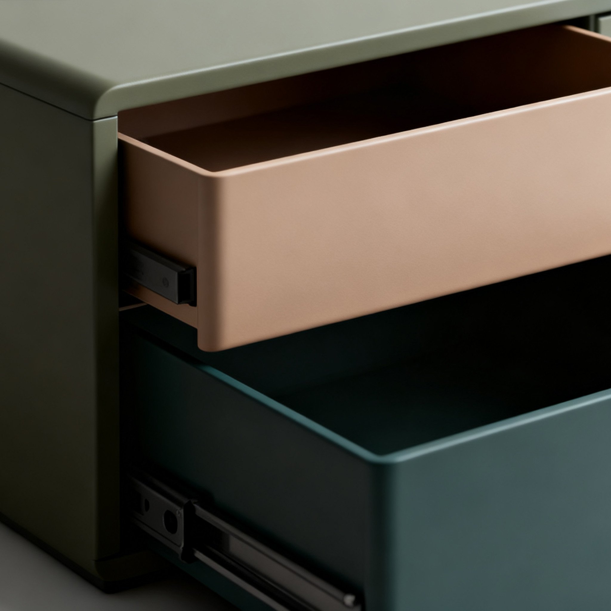 ตู้ลิ้นชักใส่เครื่องประดับไม้จริงแนวโมเดิร์น