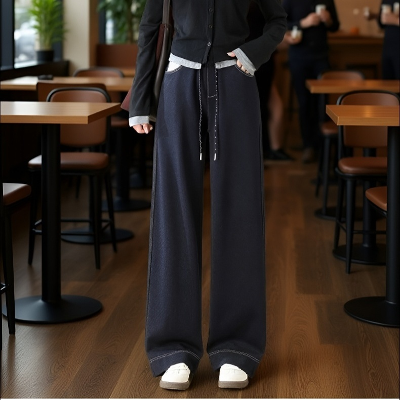 편안한 착용감의 여성 데님 팬츠