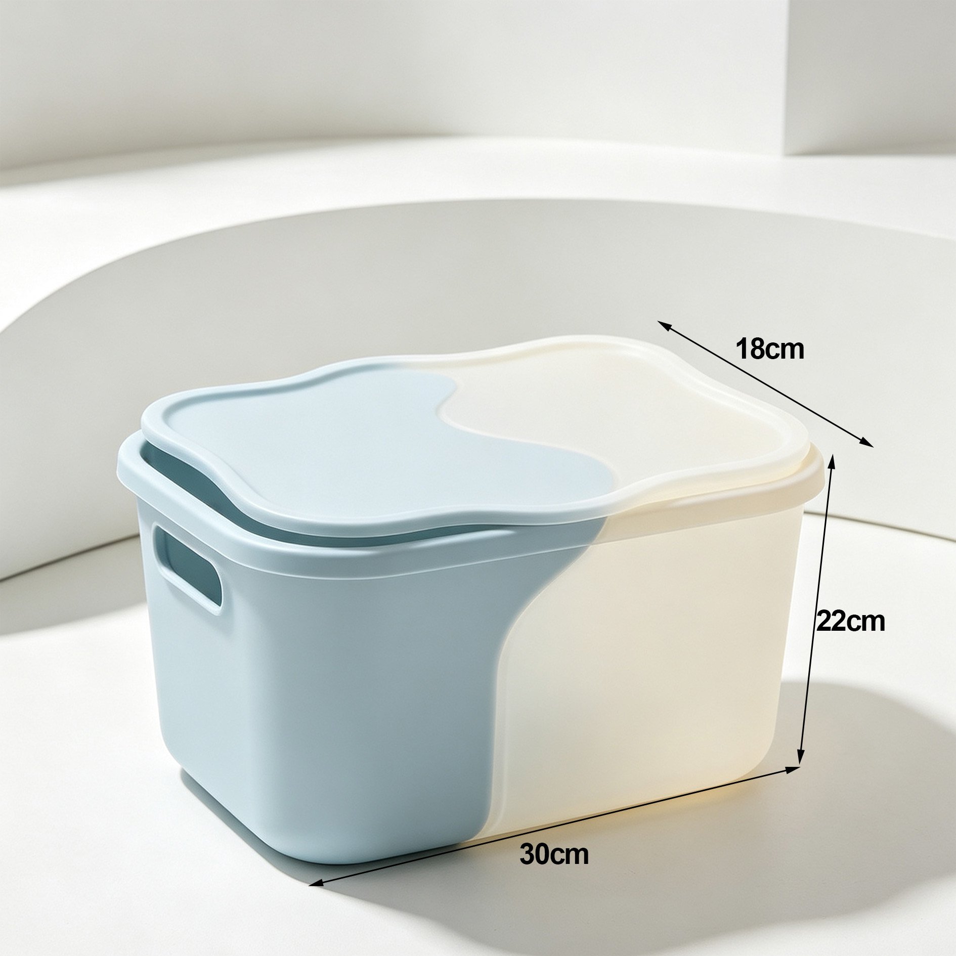 Plastic storage boxes for toys, clothes, and office supplies