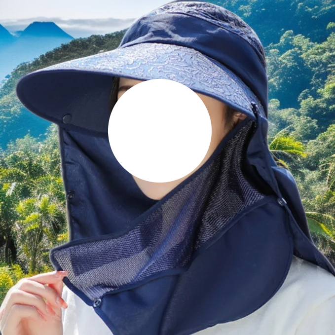 Gorro de verano para mujer, con protección UV, diseño casual y elegante, color negro