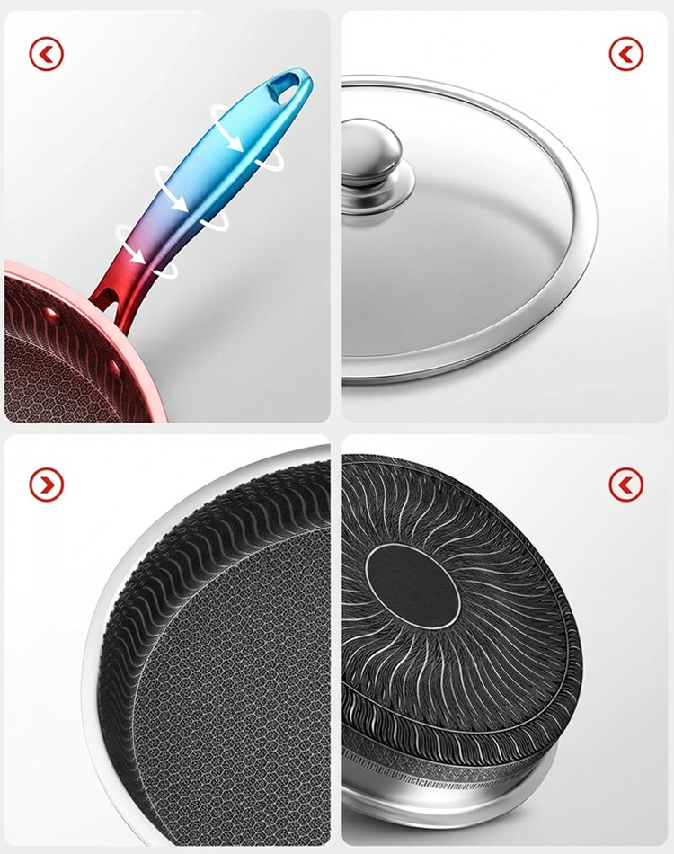 Stainless Steel Frying Pan for Eggs and Steaks