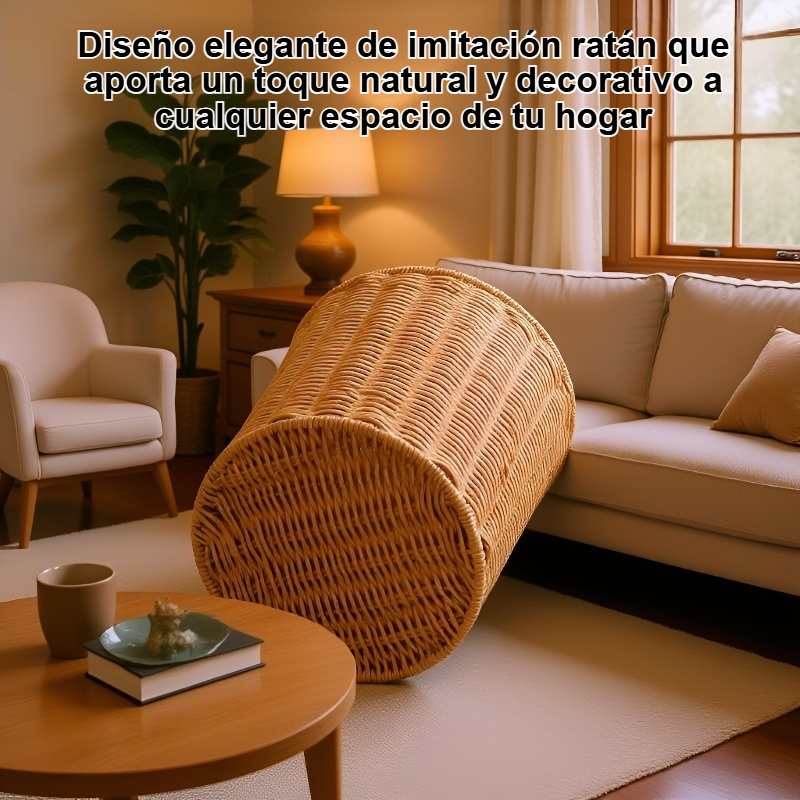 Cesta de almacenamiento de imitación ratán