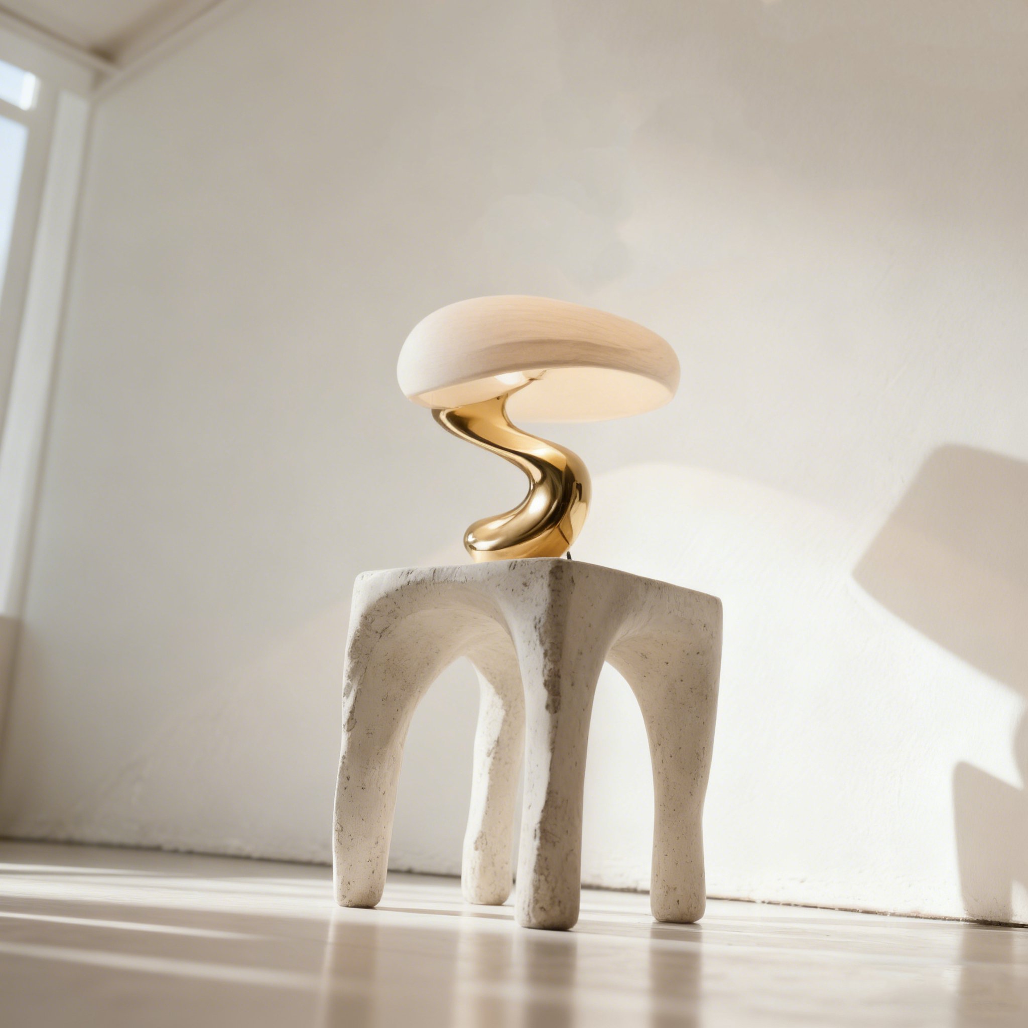 모던 디자인의 인테리어 조명 스탠드