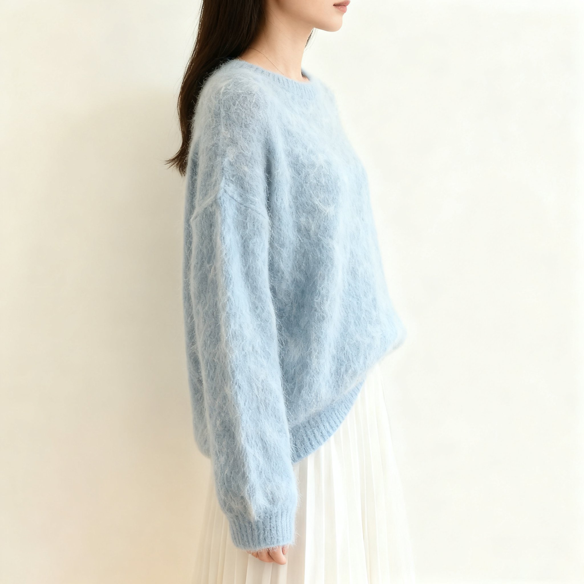 하늘색 소프트 니트 스웨터