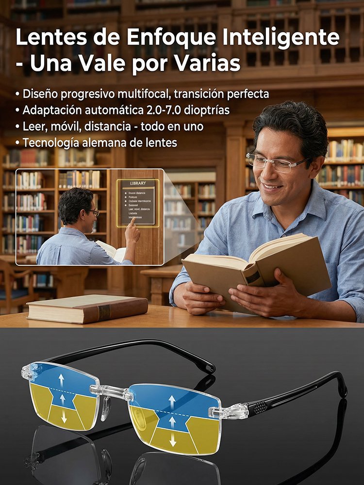  ¡Lentes que se adaptan a ti!  Con autoenfoque y filtro azul por solo dos hamburguesas