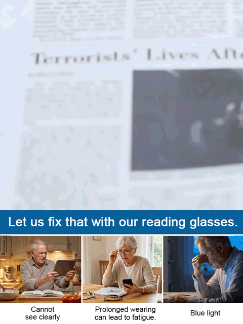 Ultra-Clear Honeycomb Photochromic Reading Glasses