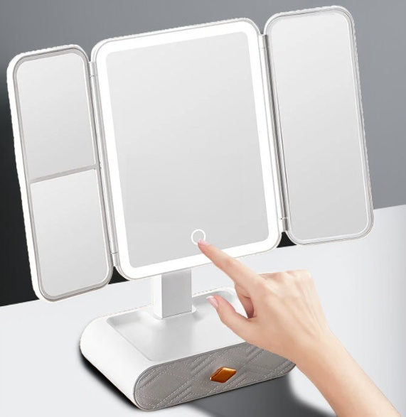 모던 디자인의 데스크탑 메이크업 거울