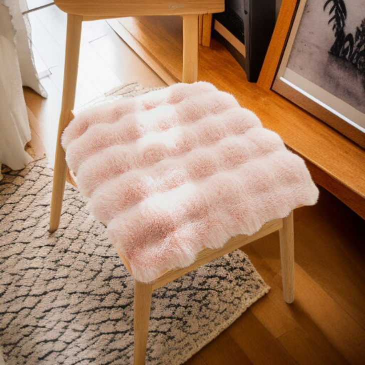 Thick plush warm cushion