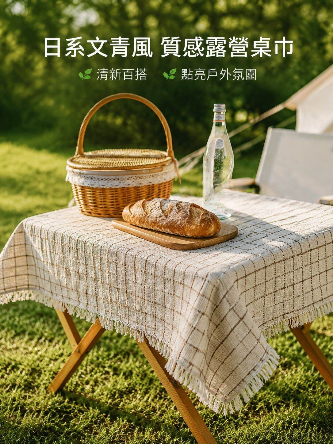 戶外多用途便攜野餐桌布露營防水長方形餐墊