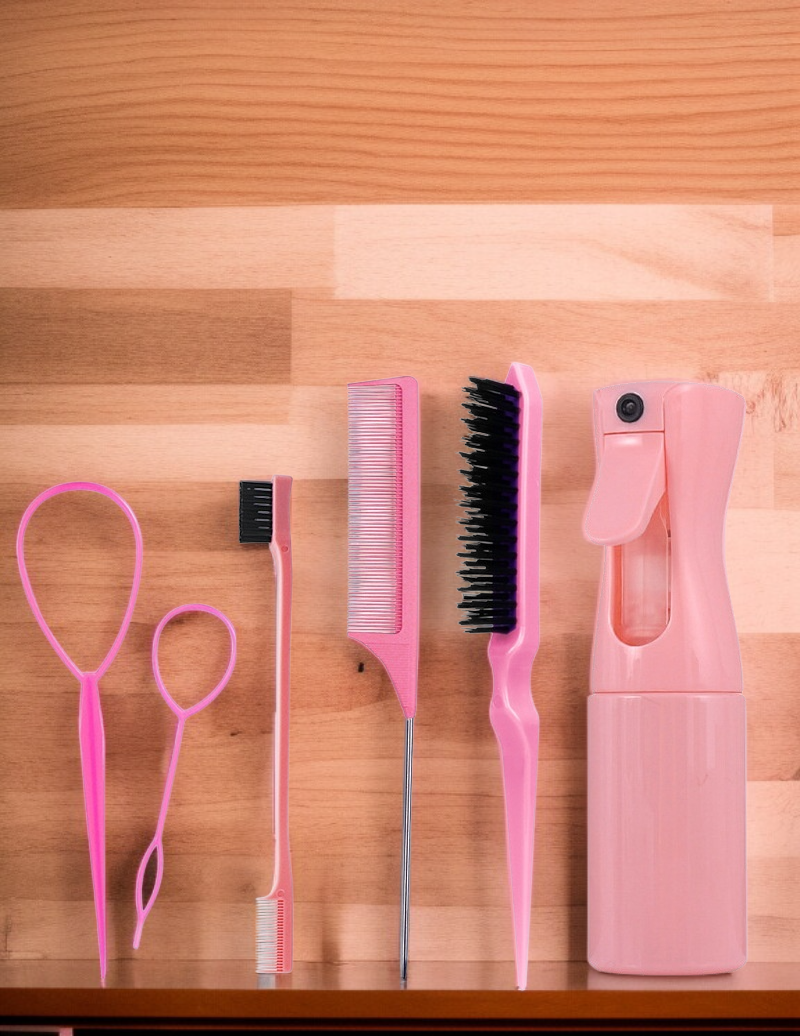 다양한 크기와 형태의 헤어빗