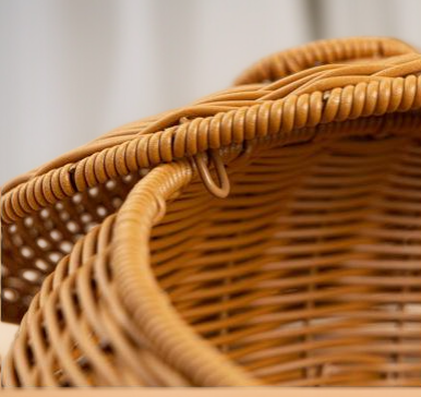 Eco-friendly rattan style storage container