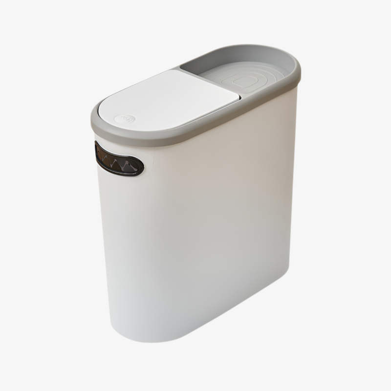 クリエイティブゴミ箱 家庭用トイレゴミ箱 リビングルーム キッチンゴミ箱 バスルーム 隙間ゴミ箱 蓋付き プッシュ式ゴミ箱