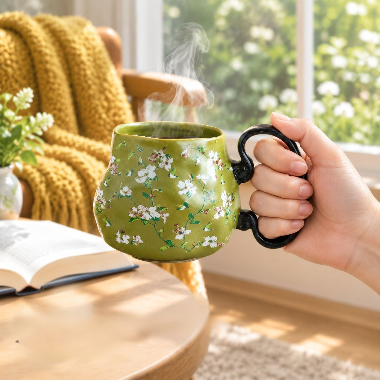Vintage Handmade Ceramic Mug