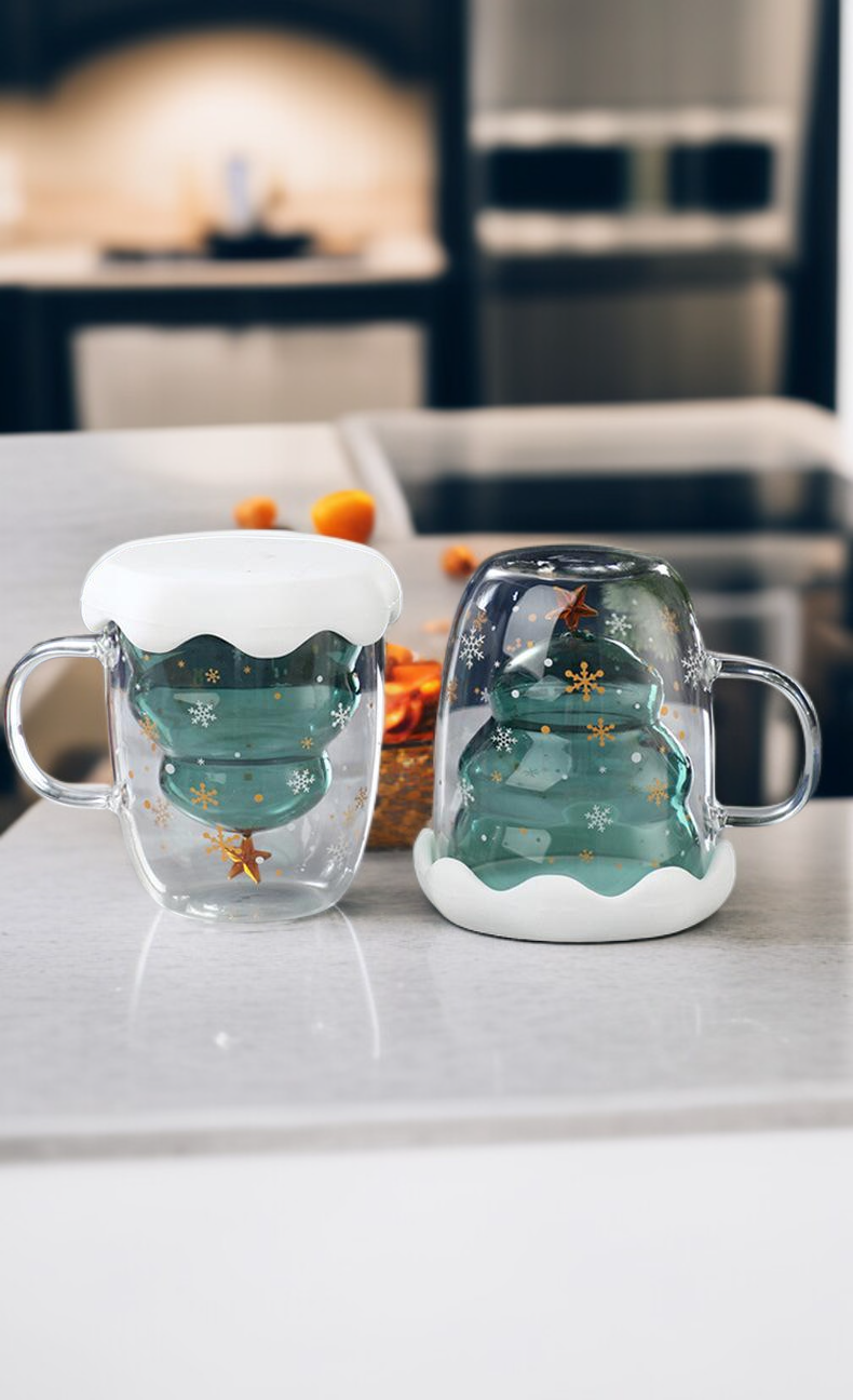 Stilvoller Glühweinbecher aus Borosilikatglas