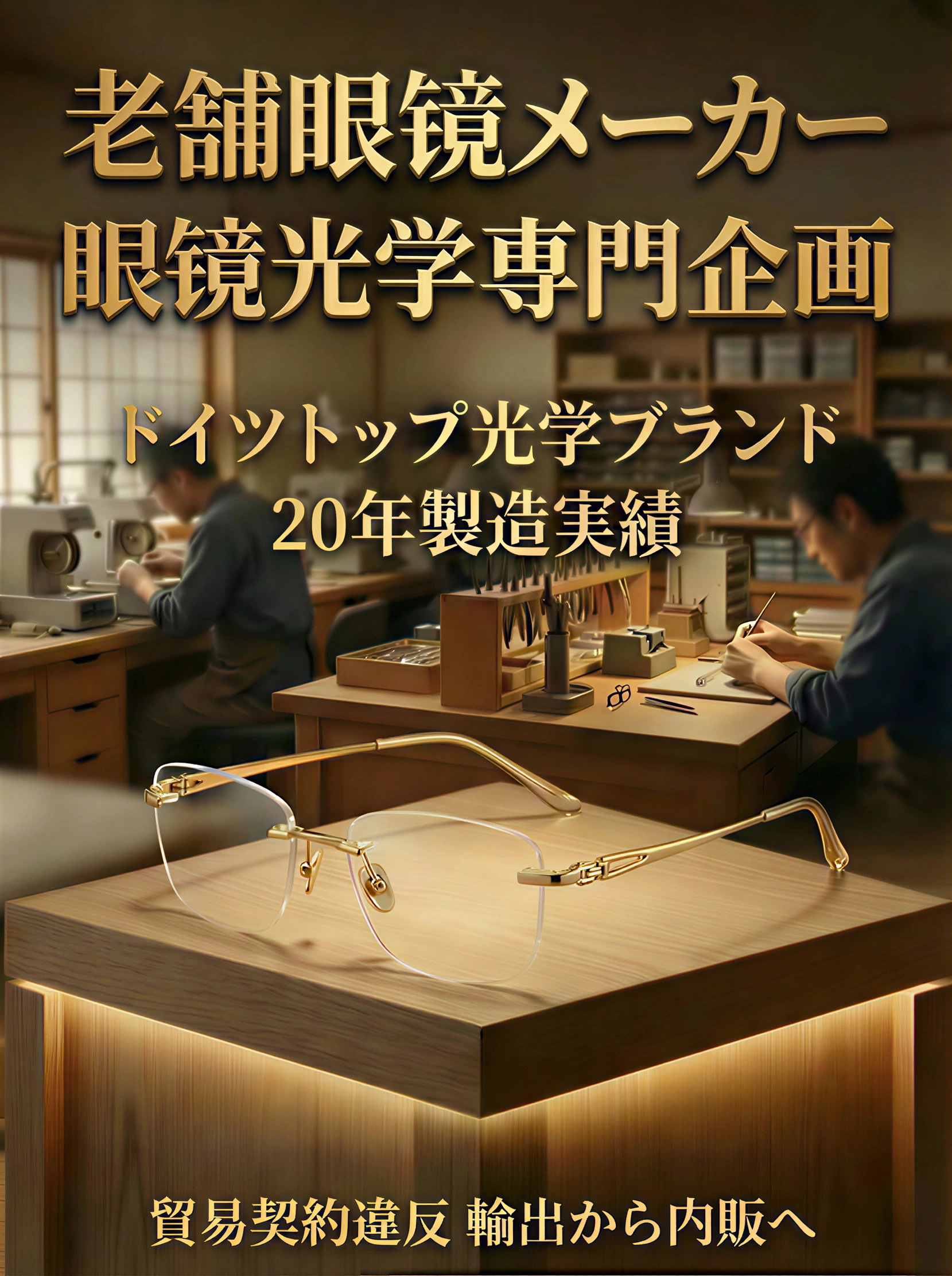 有名な眼鏡工房で作られており、15 日間で視力が目に見えて改善されます。