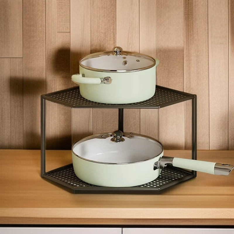 주방 다층 냄비 수납 선반