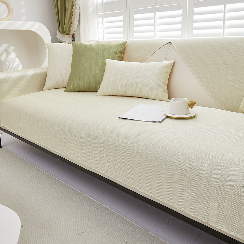 Summer Ice Silk Non-Slip Sofa Cooling Mat Set