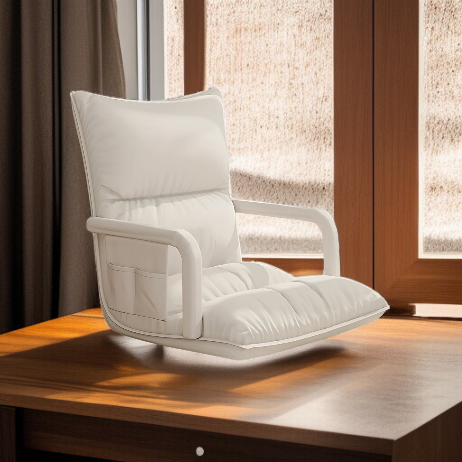 Waterproof and stain-resistant PU leather seat, sofa with six-position angle adjustment, multiple co