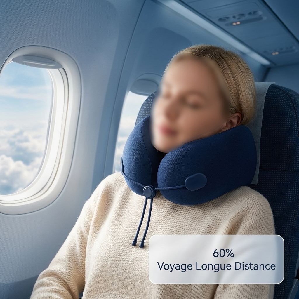 Oreiller de soutien cervical en forme de U