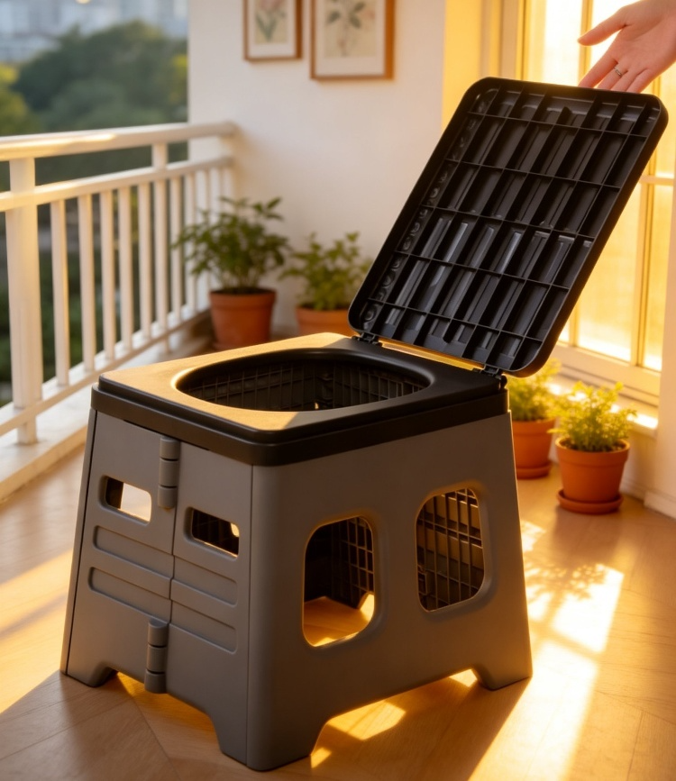 Durable and lightweight portable toilet