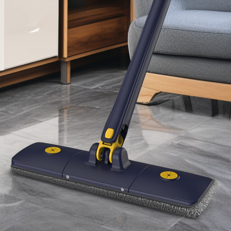 自動ねじれ水なし手洗いフラットモップ家庭用 36 センチメートル乾湿両用大型パネルモップヘッド回転ロッド速乾モップ