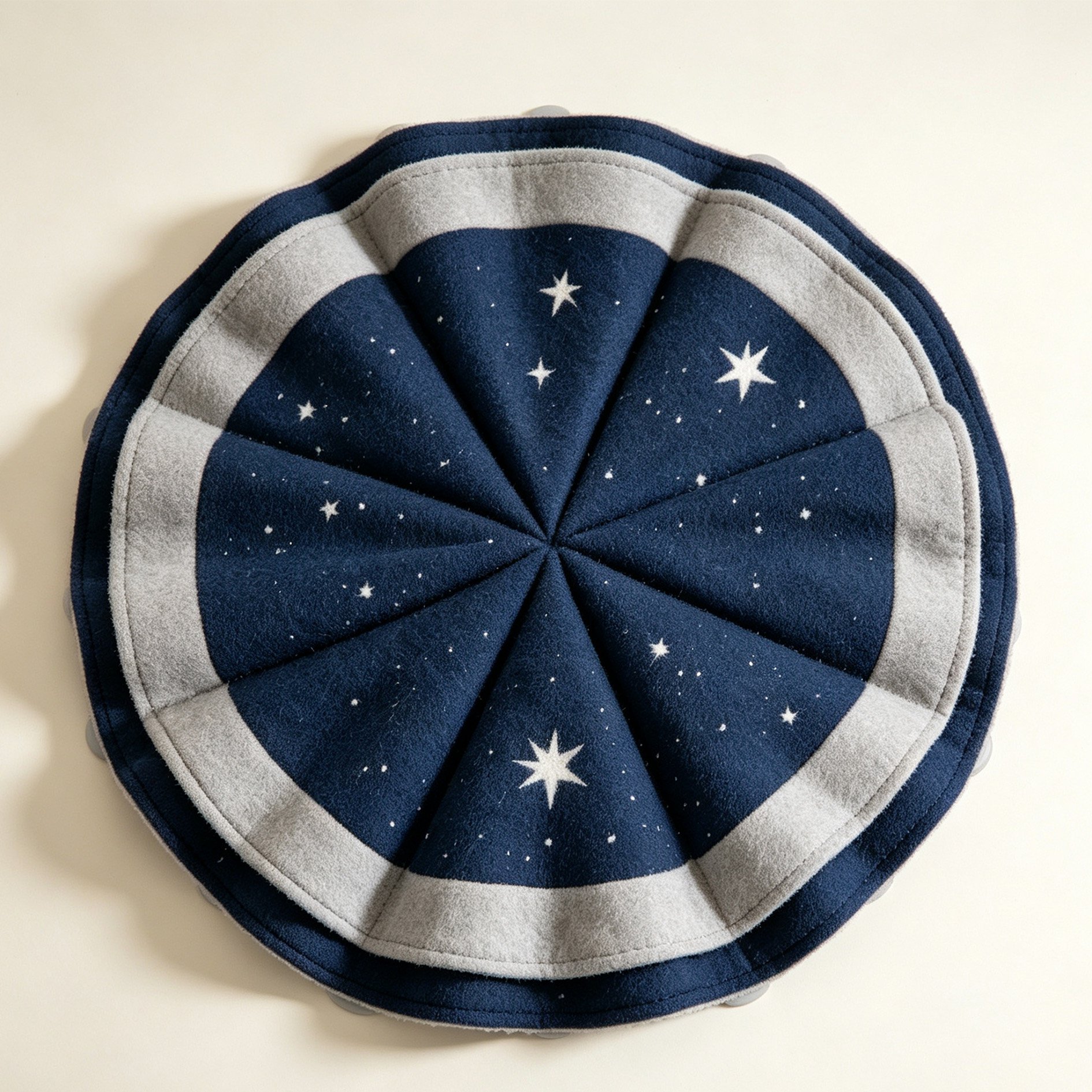Star-shaped fan-shaped felt placemat