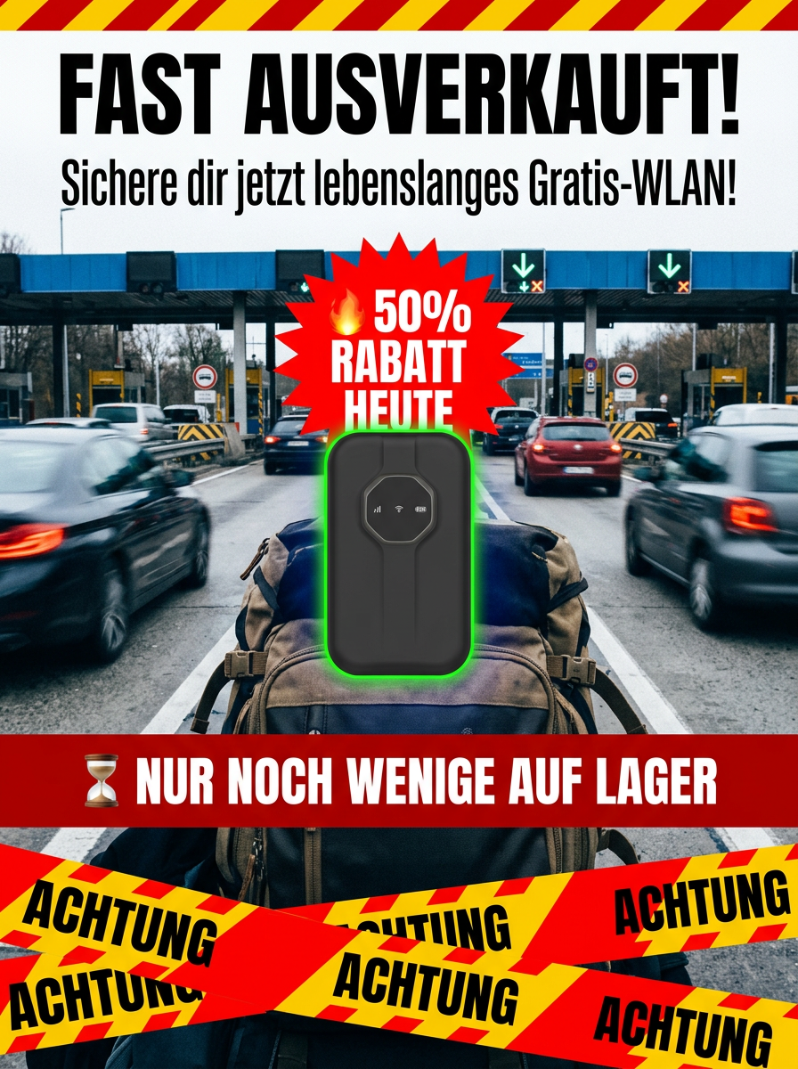 【Kein SEPA-Mandat erforderlich】Tragbares Satelliten-WLAN✨100% Abo-frei✨