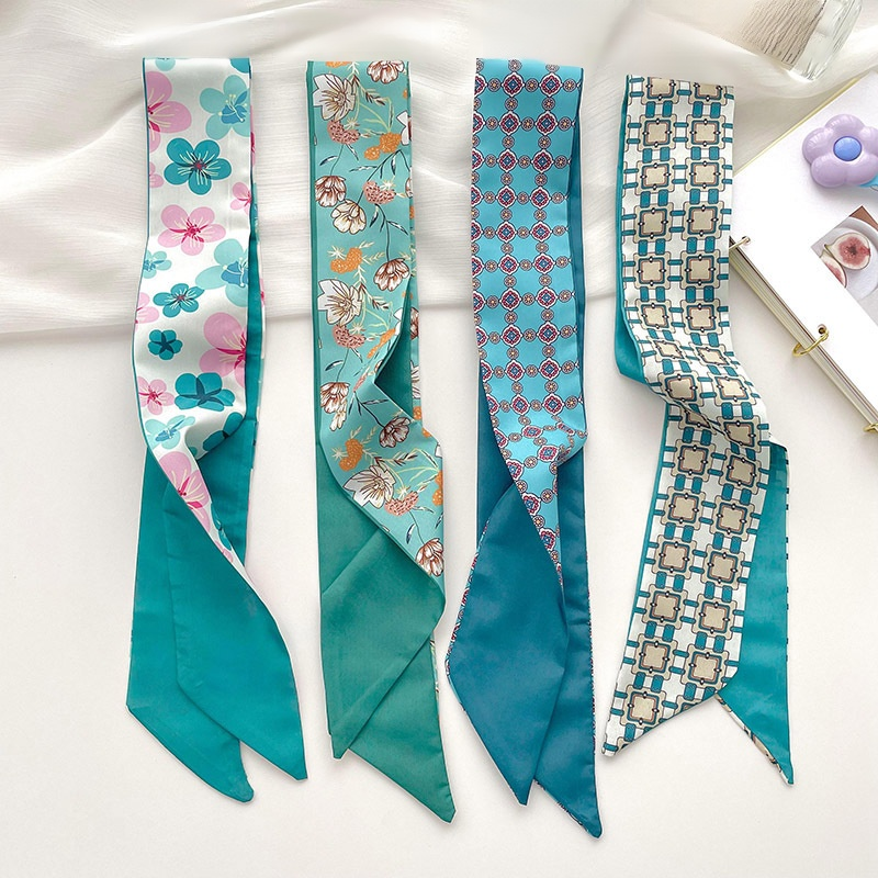 プリントシルクスカーフ