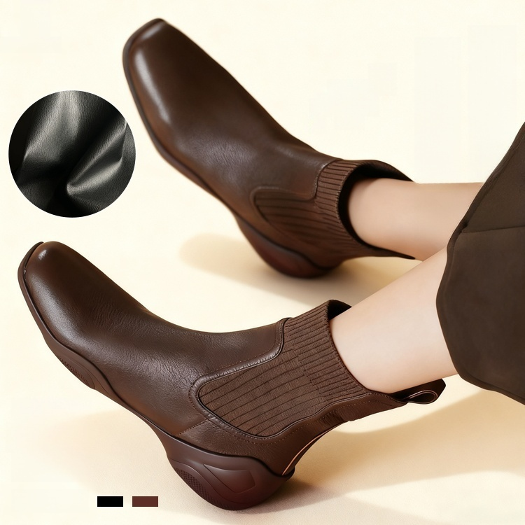 가을 겨울 엘라스토머 양말 부츠