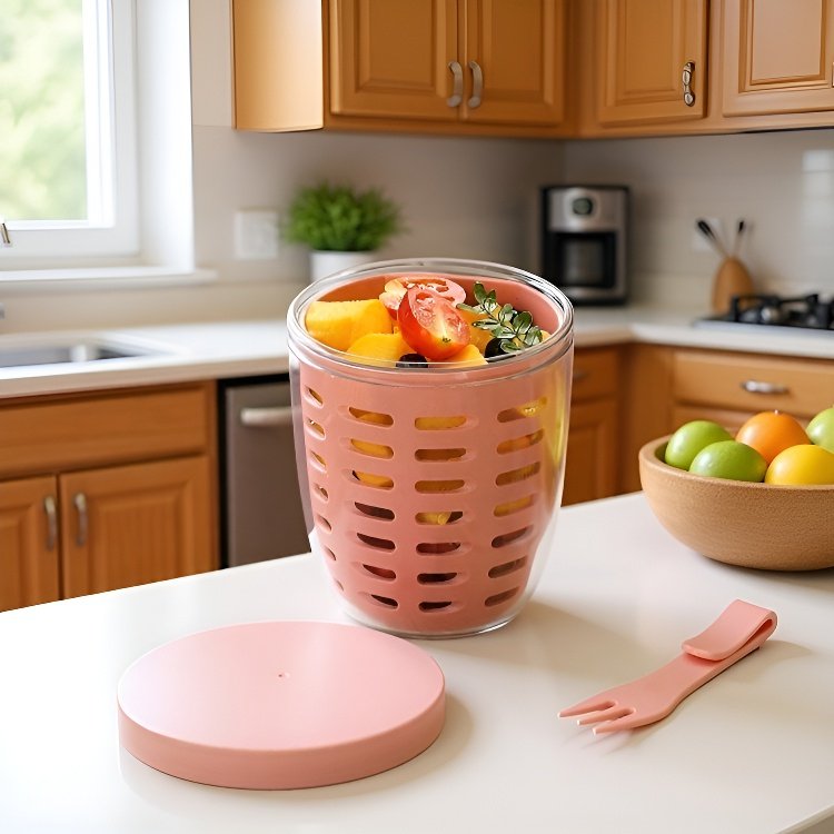 كوب سلطة محكم الإغلاق مانع للتسرب