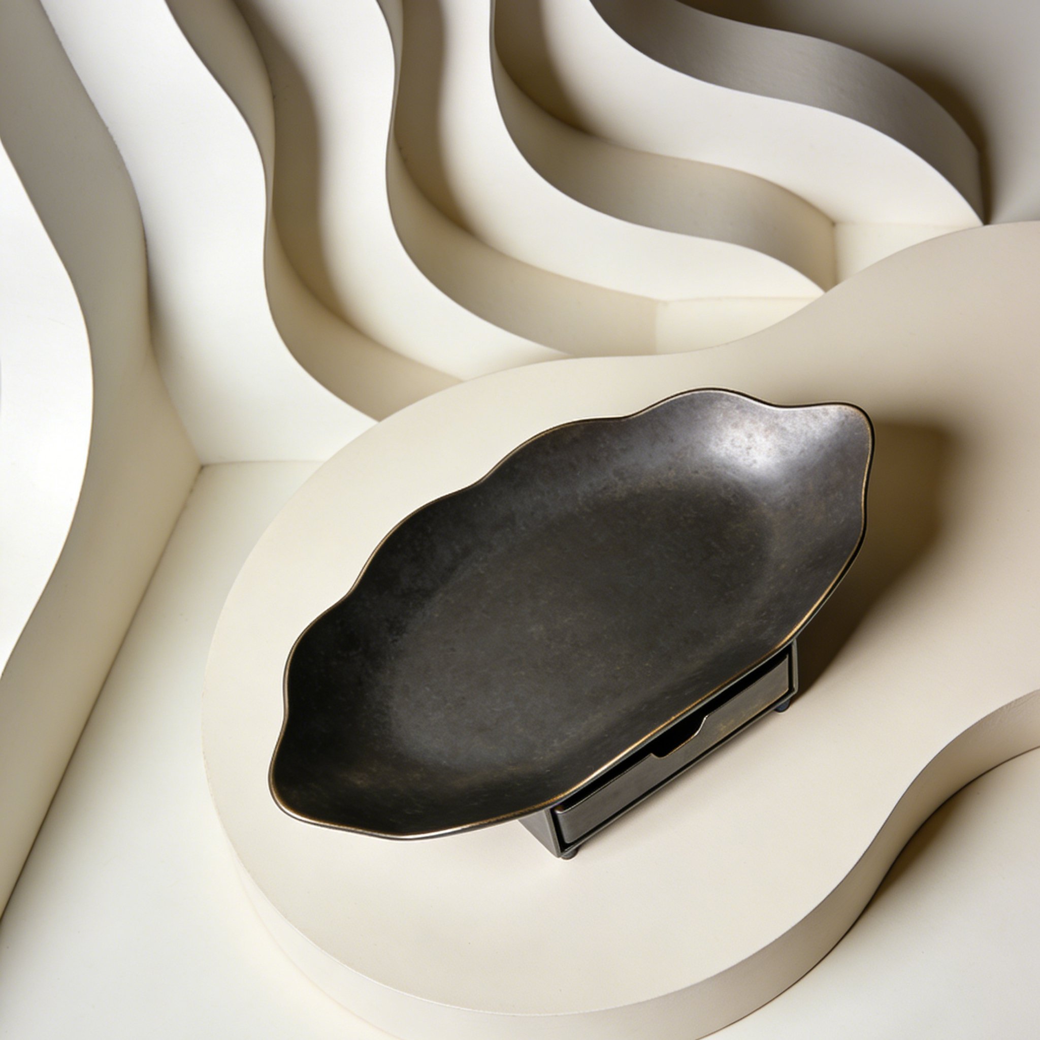 デスク上で使用中の卓上オーガナイザートレイ