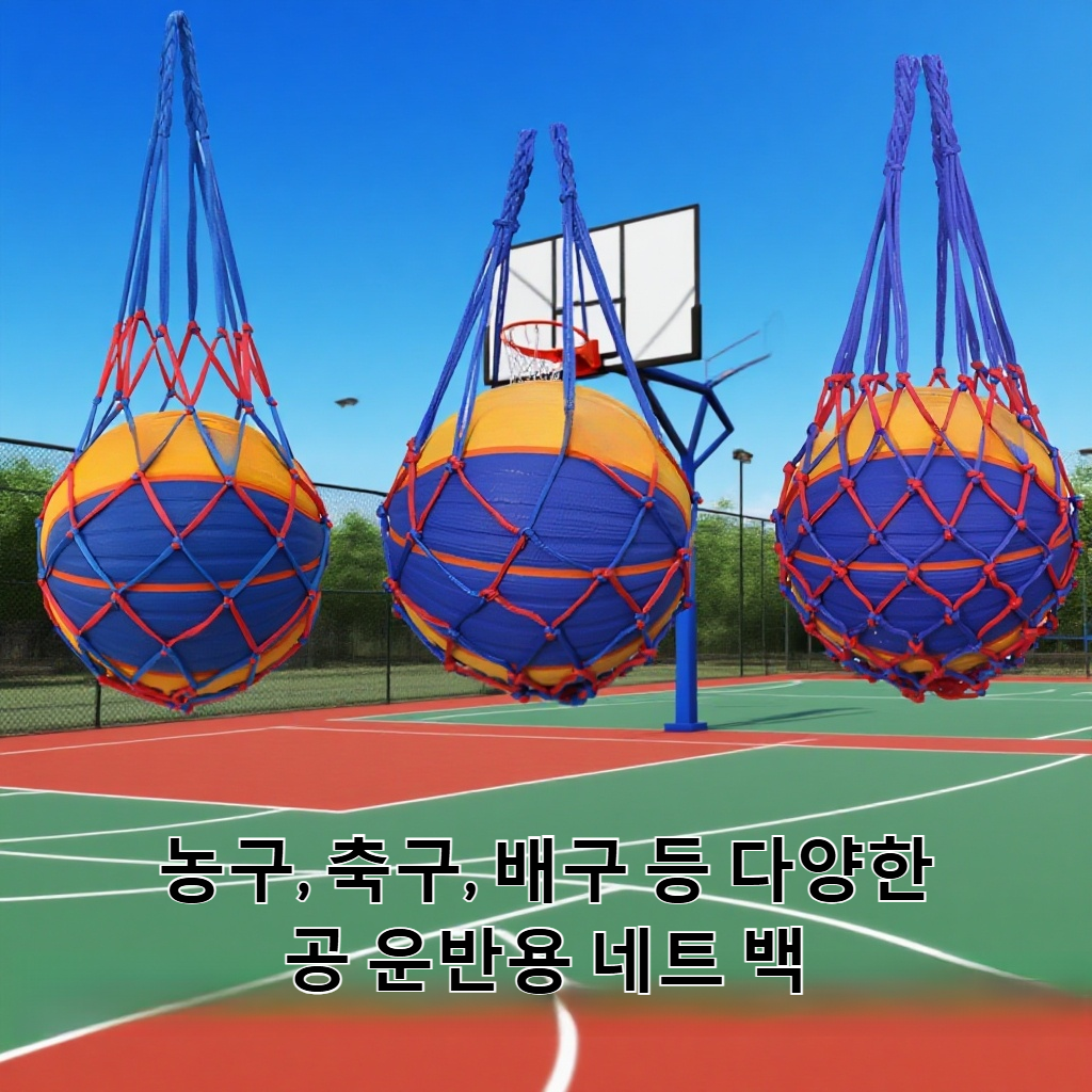 두꺼운 농구 보관용 그물 가방