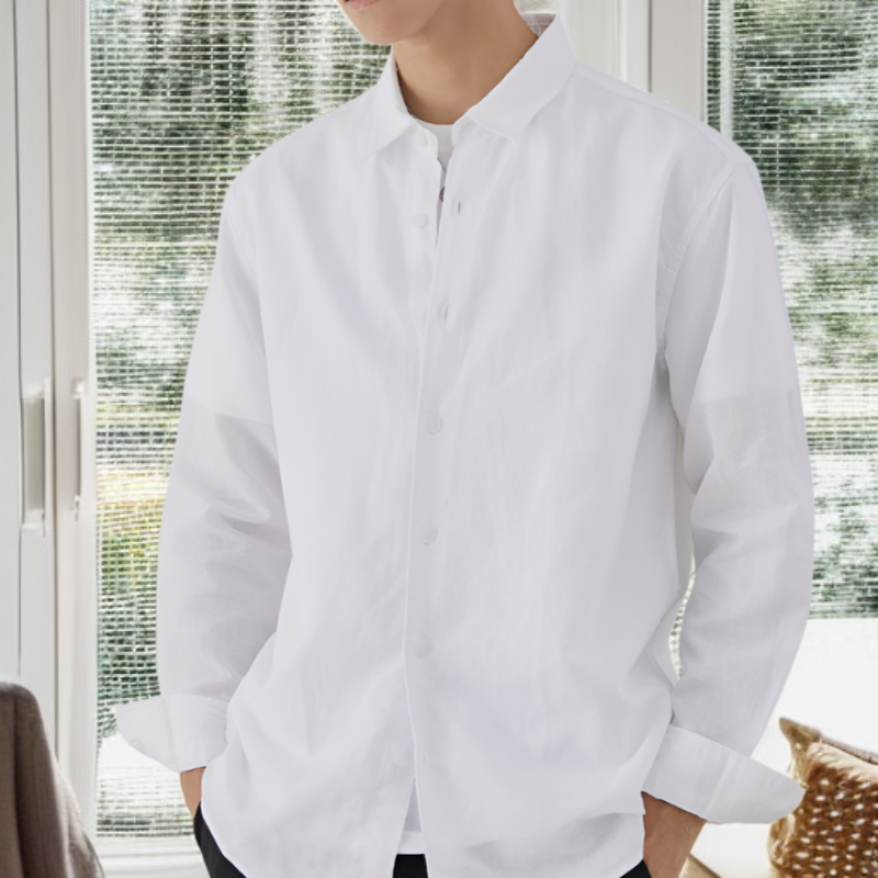 남성 오버핏 구김방지 셔츠