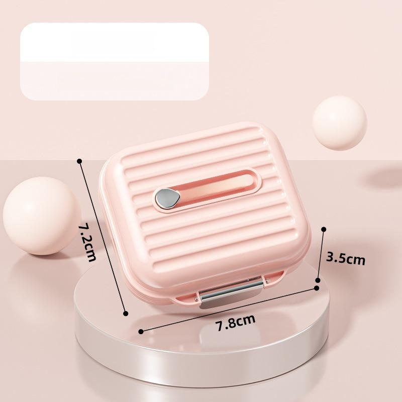 Weekly 7-Day Pill Dispenser, Portable Three-Meals Sealed Travel Pill Box