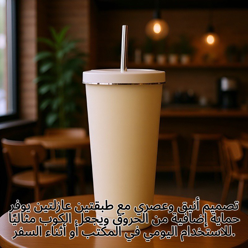 كوب ماء مزدوج الطبقة من الفولاذ المقاوم للصدأ