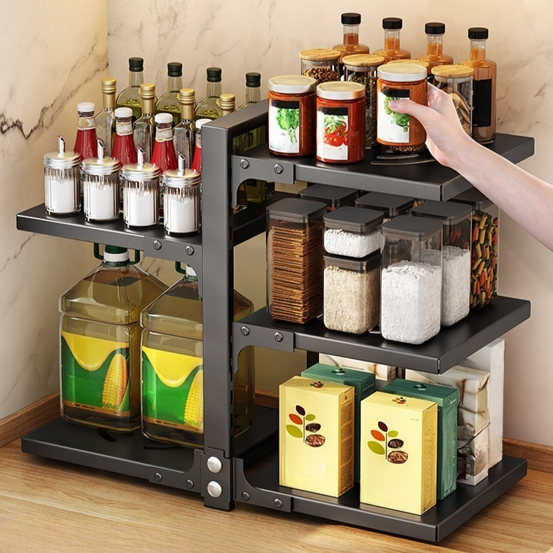 Estante de cocina multifuncional de varias capas para debajo del fregadero