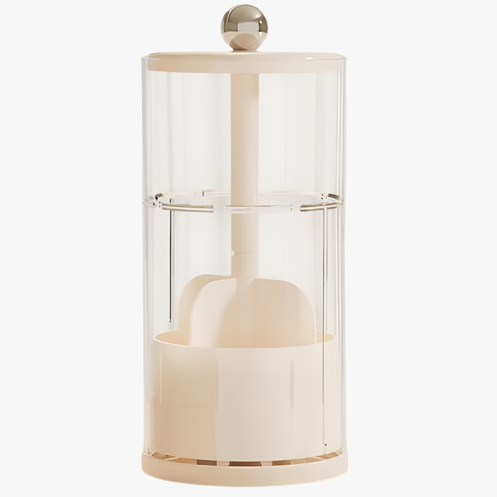 クリームスタイルのリフティングメイクブラシ収納チューブ高級デスクトップ化粧品収納ボックス回転収納バケツブラシバケツ