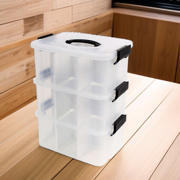 투명 약품 상자 부품 조립 수납함 분격 수납함 투명 약품 상자 장난감