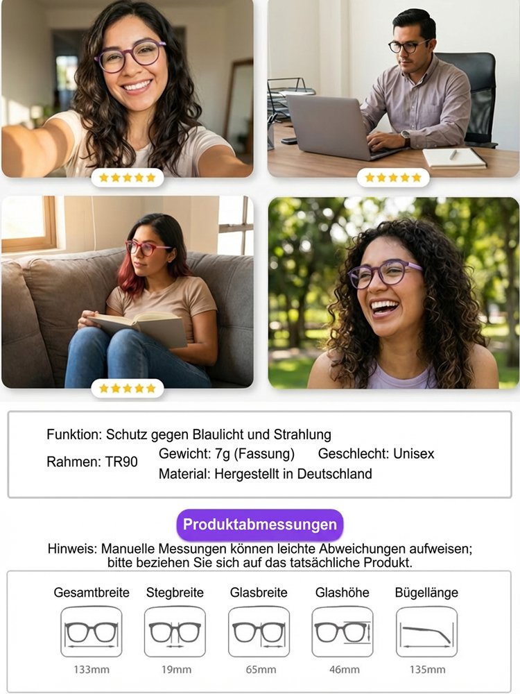 Intelligente Lesebrille, die Sehprobleme heilen und den Fokus automatisch anpassen kann
